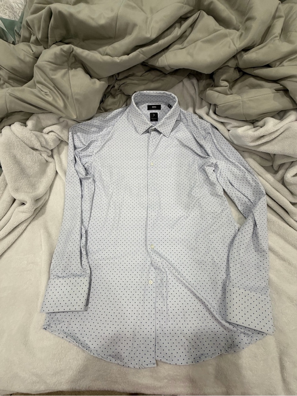 Hugo Boss Performance Slim Fit Men’s Dress Shirt - Size M